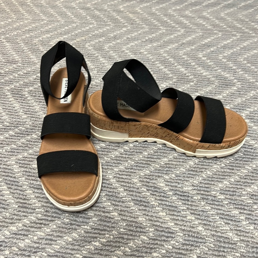 Steve Madden cork platform wedges